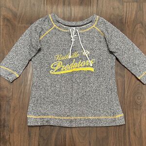 NHL Nashville Predators Long Sleeve Tee Light Weight Sweatshirt